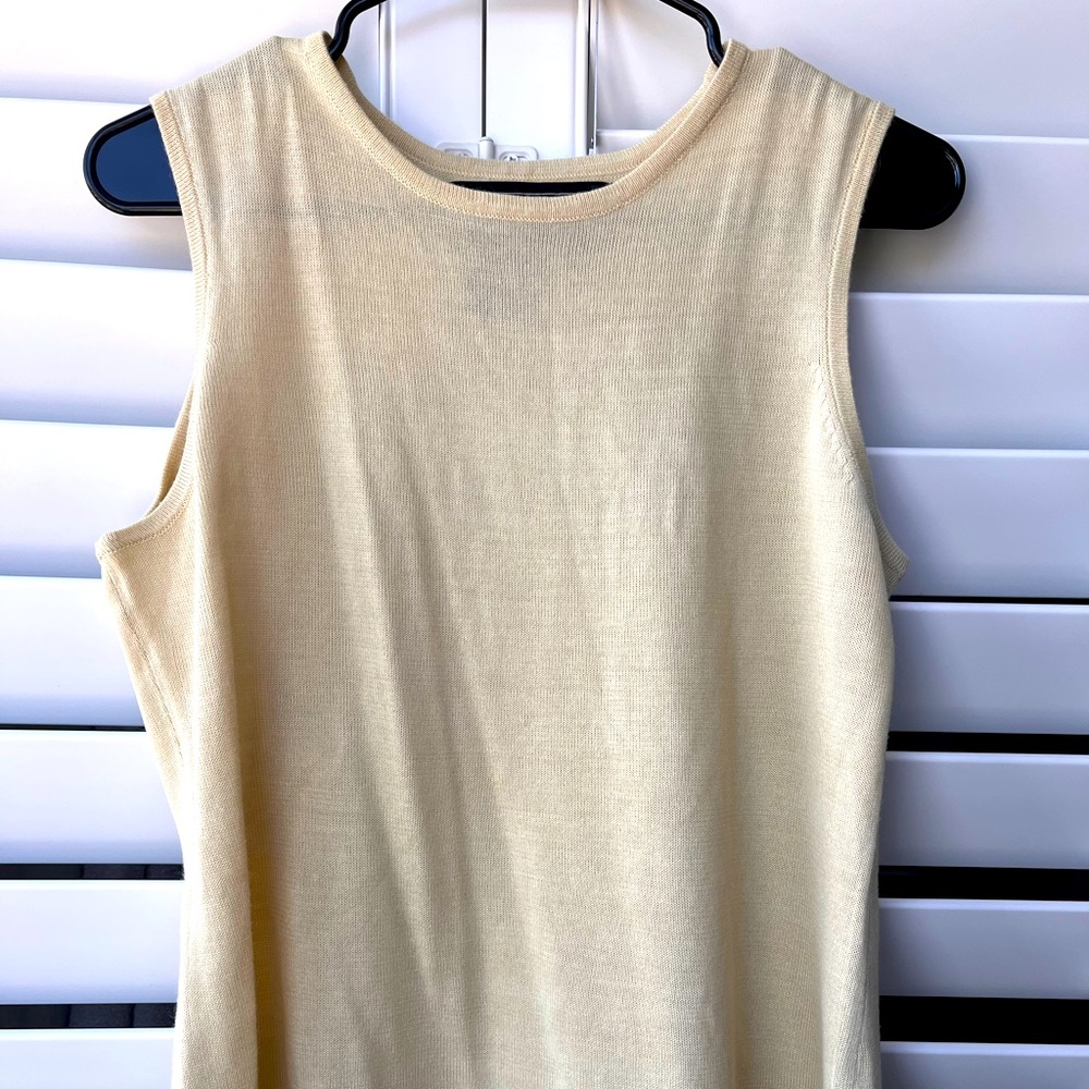 butter yellow sweater vest